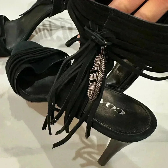 Black Coach Heels - size 10 B - Picture 9 of 11